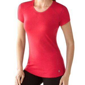 Smartwool Red Fitted Short Sleeve T-Shirt